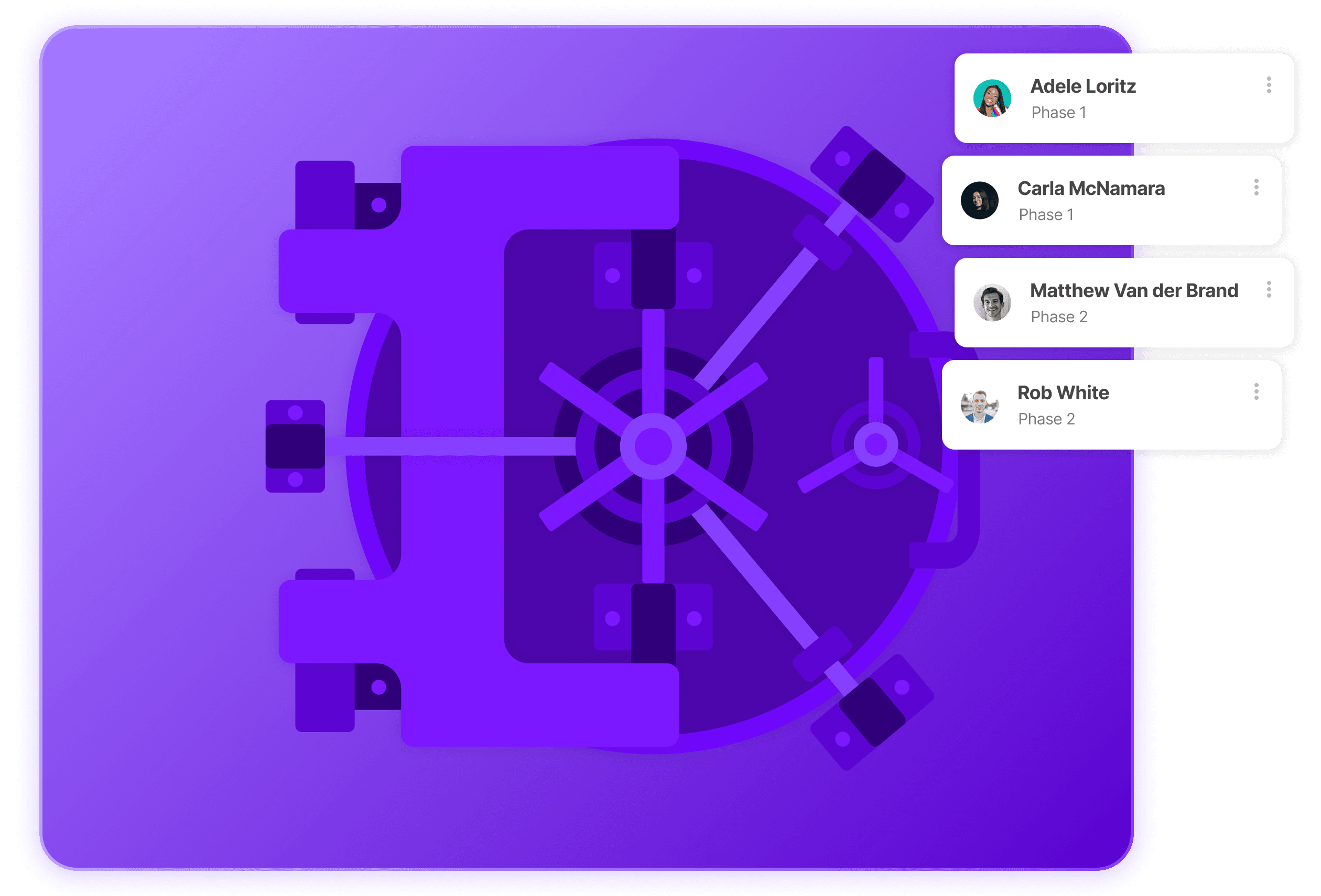 Photo of the key Liquid features including Data Room, Access, Q&A, Assistant and Tasks